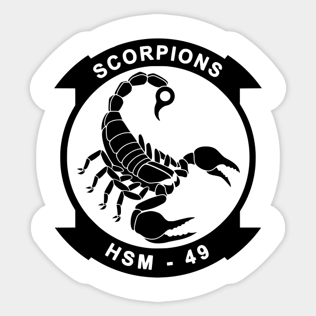 HSM-49 Scorpions Patch Sticker by Tailgunnerstudios